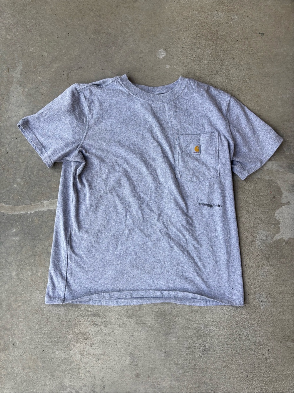 Carhartt Gray Heather Short-Sleeve Pocket Tee